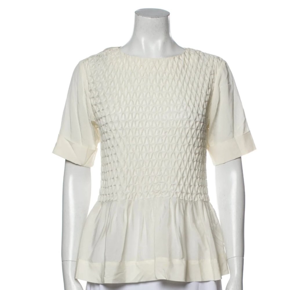 Rag & Bone Silk Scoop Neck Blouse